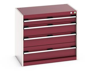 40012011.** Cabinet consists of 1 x 100mm, 2 x 150mm and 1 x 200mm high drawers 100% extension drawer with internal dimensions of 675mm wide x 400mm deep. The drawers...